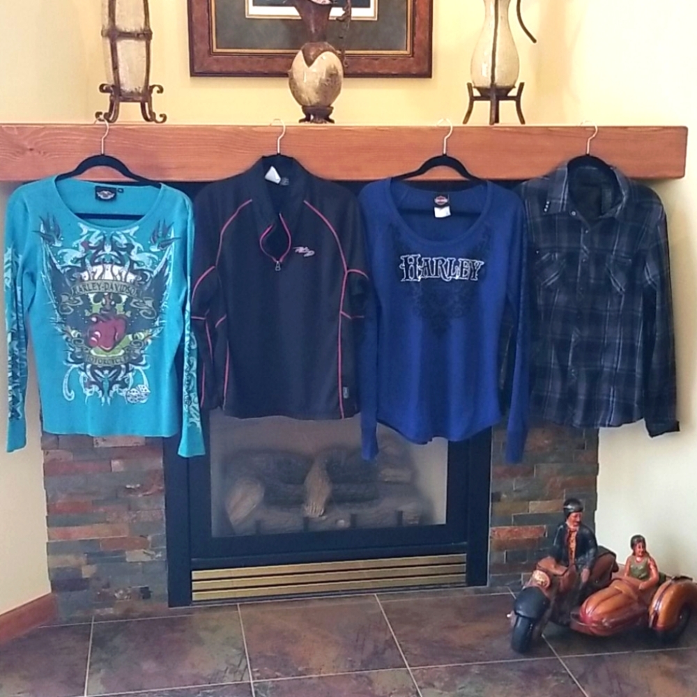 Lot of 4 LS nice Harley Shirts for less than 1